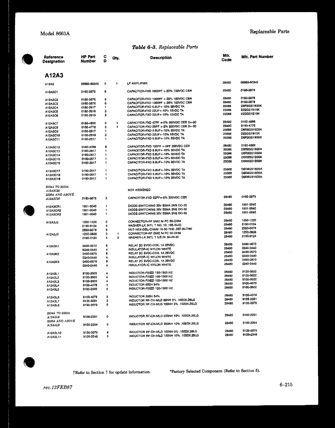 HP 8663A manual 