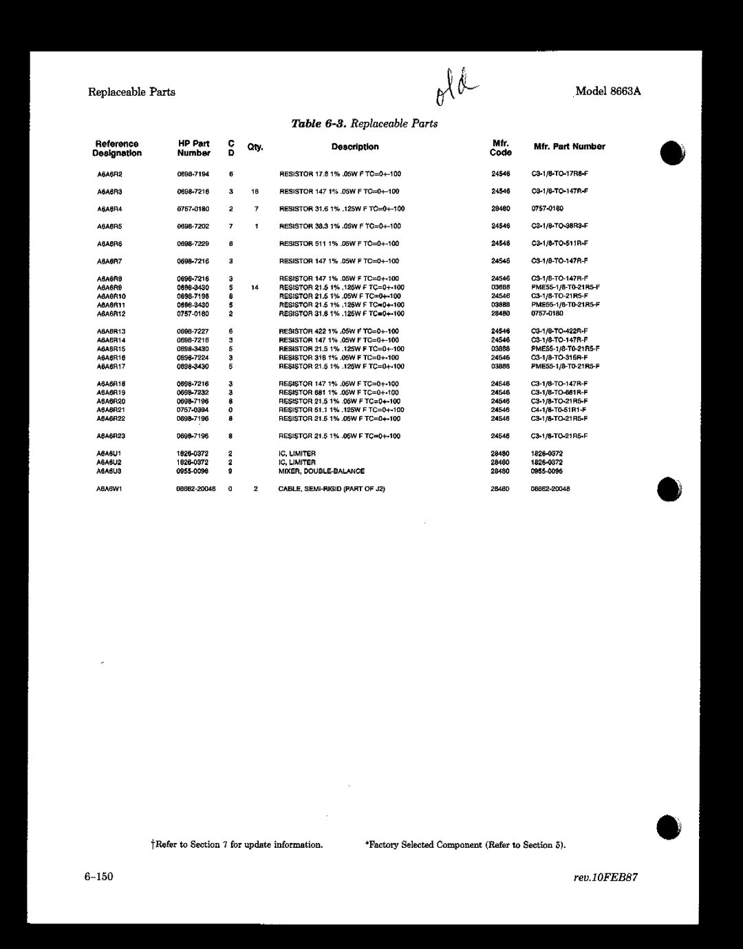 HP 8663A manual 