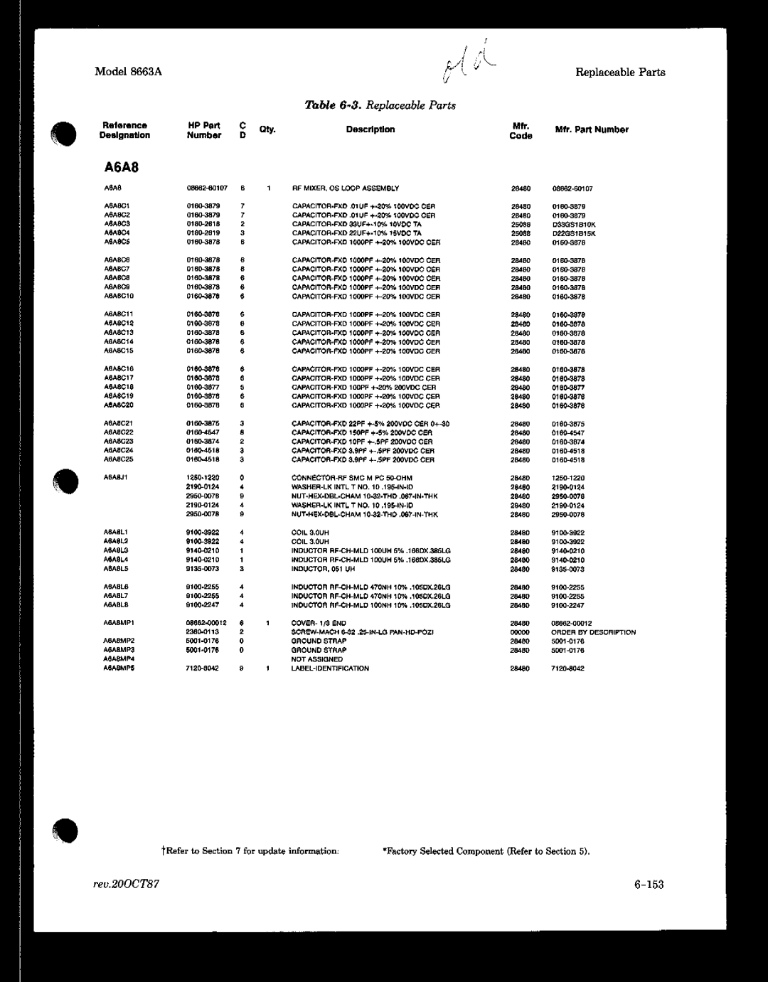 HP 8663A manual 