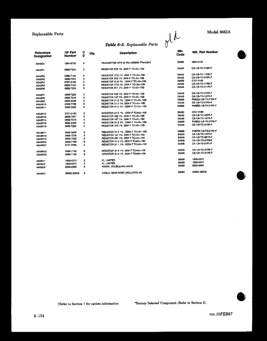 HP 8663A manual 