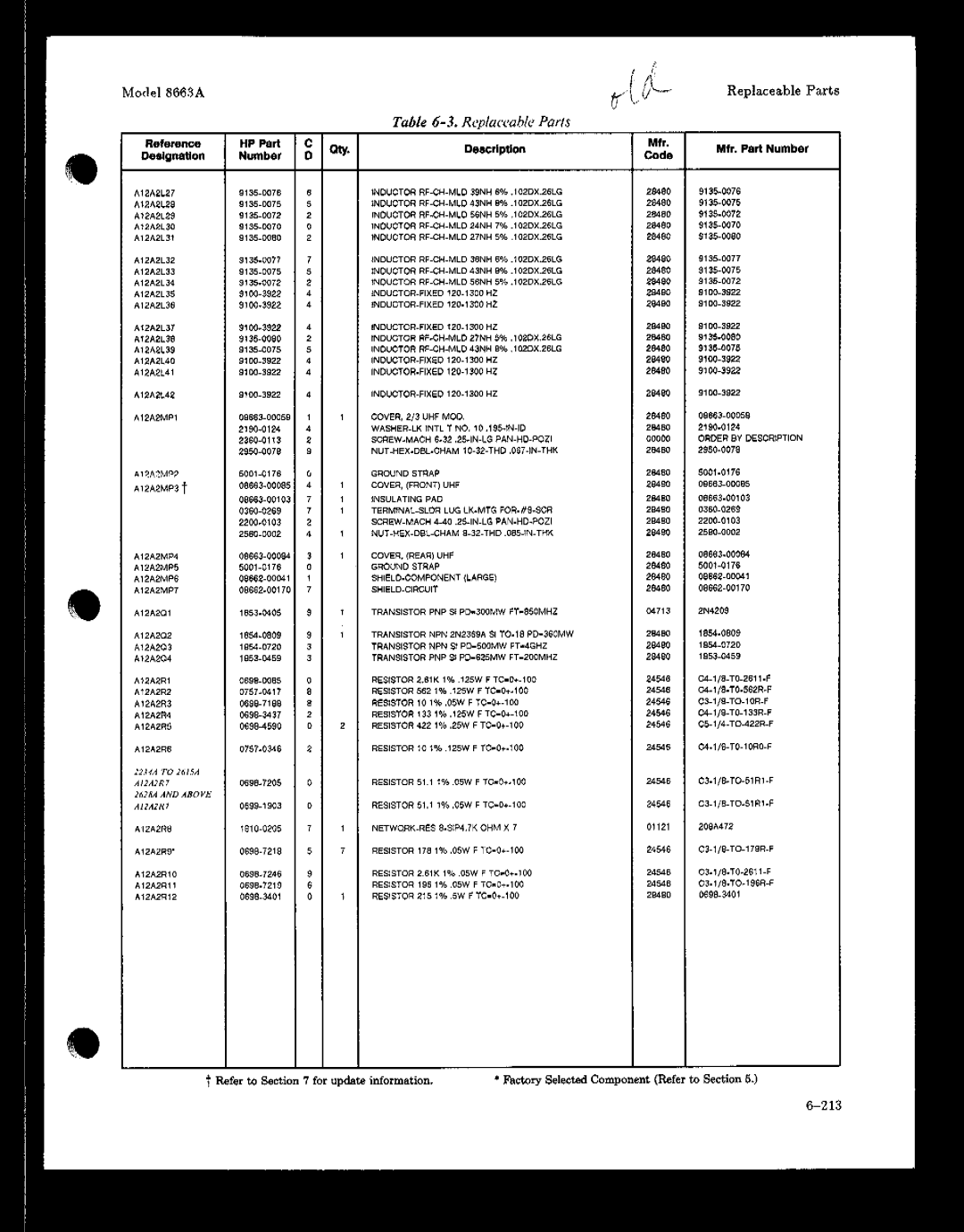 HP 8663A manual 