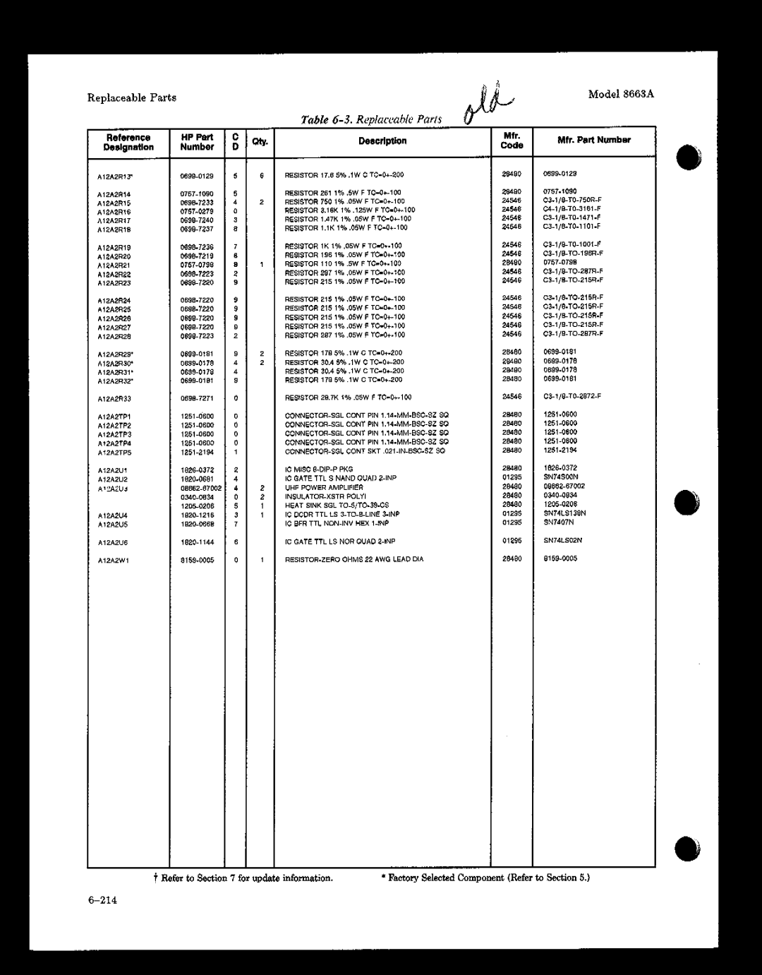 HP 8663A manual 