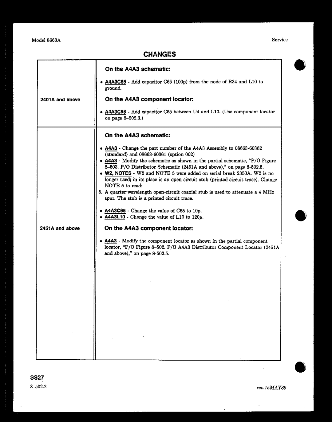 HP 8663A manual 