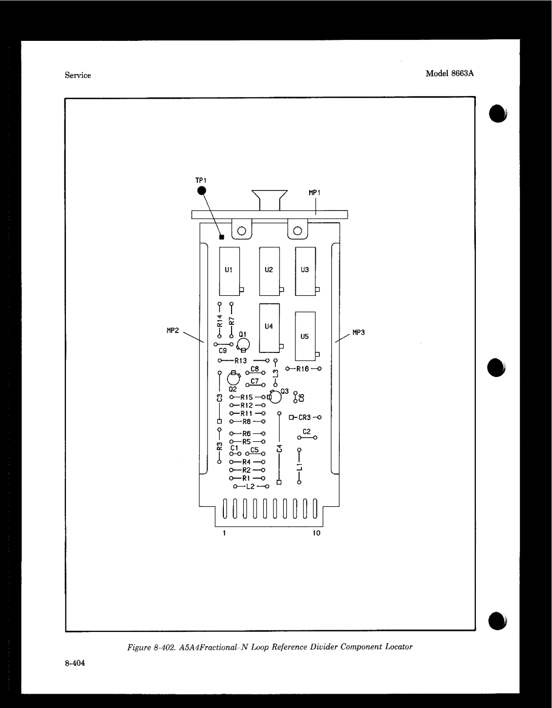 HP 8663A manual Service 