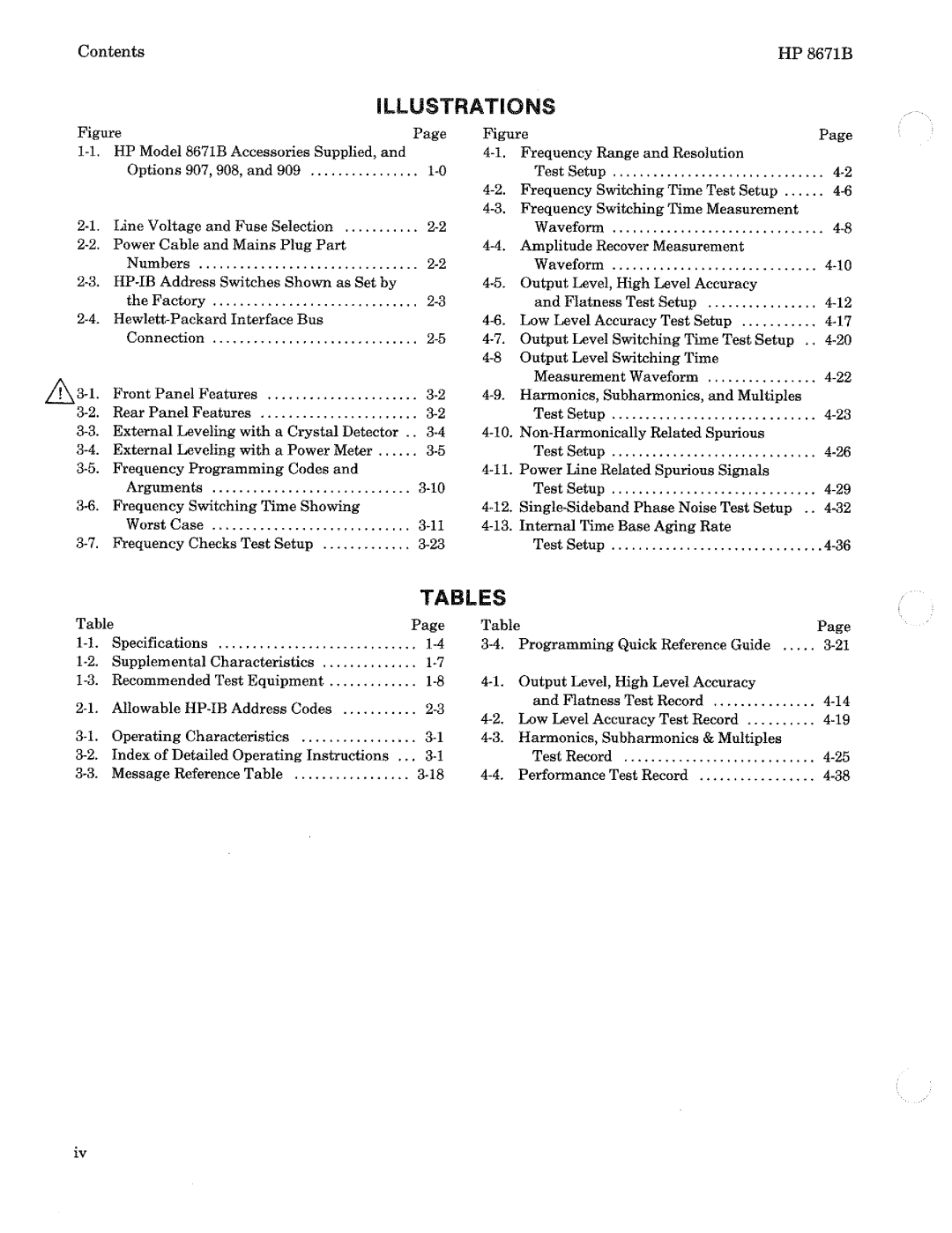 HP 8671B manual 