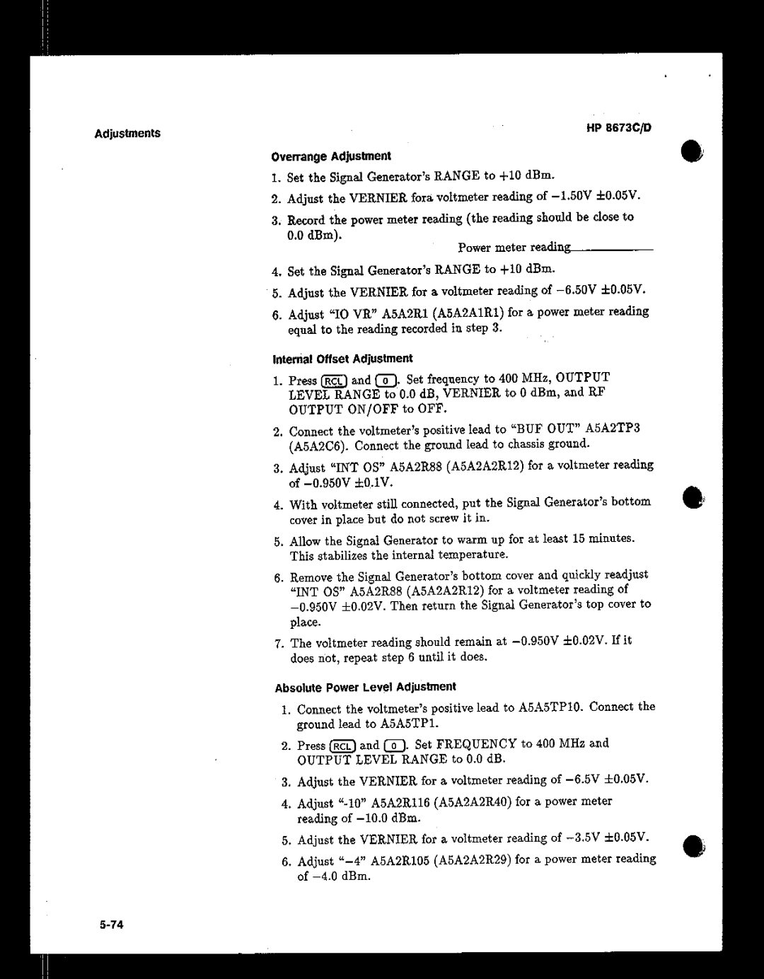 HP 8673 manual 