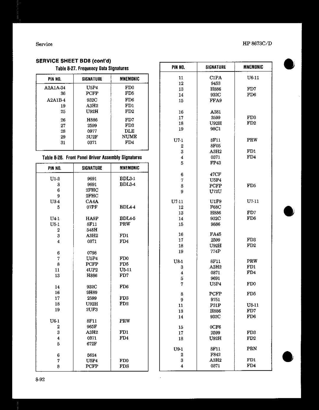 HP 8673 manual 