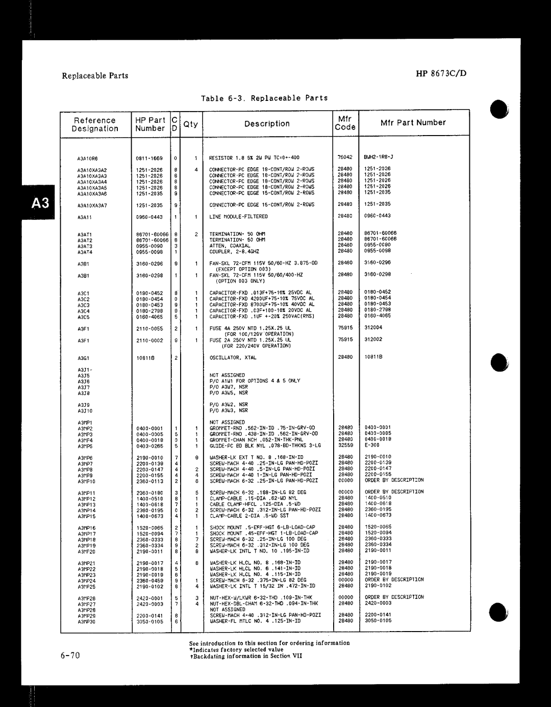 HP 8673 manual 