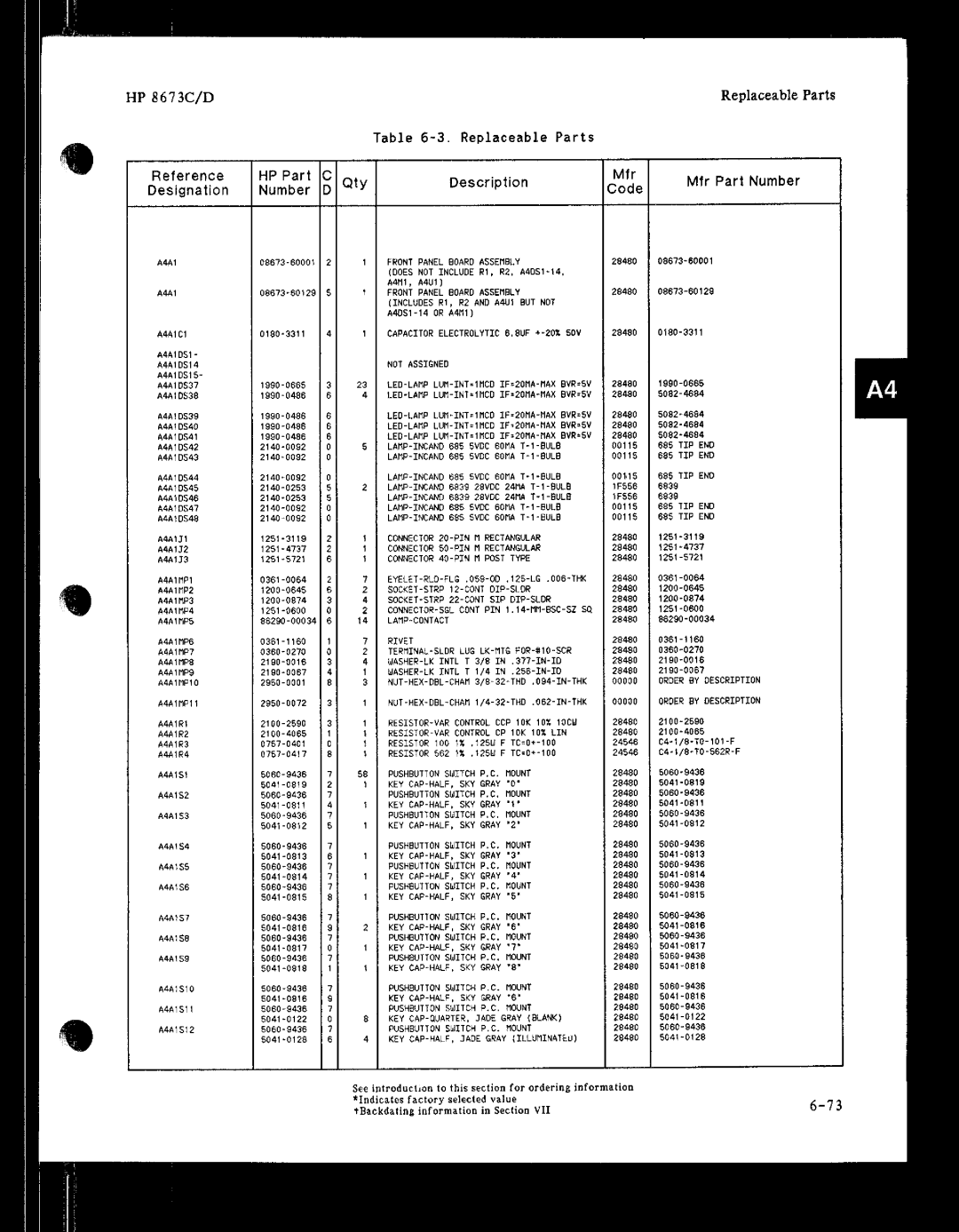 HP 8673 manual 