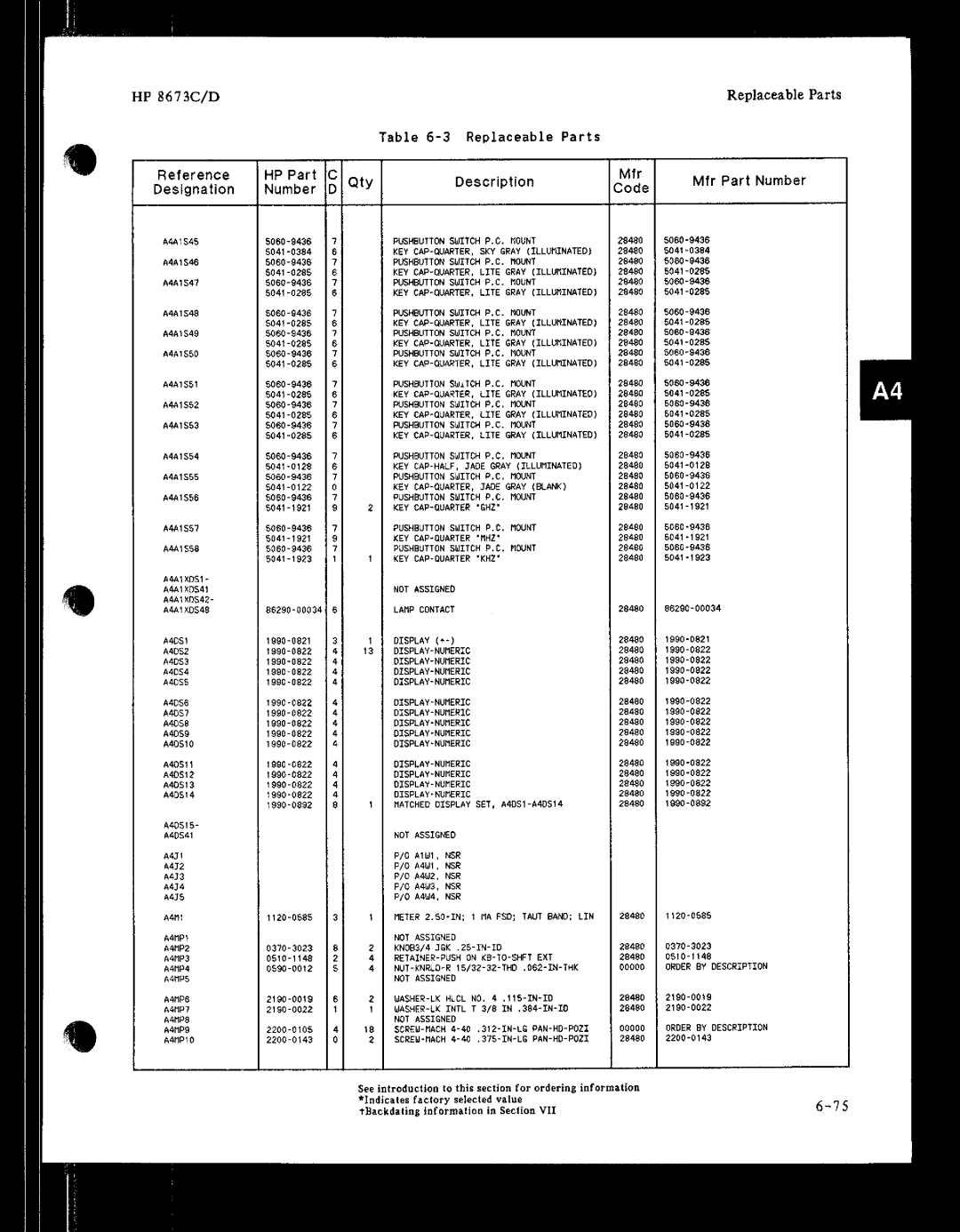 HP 8673 manual 