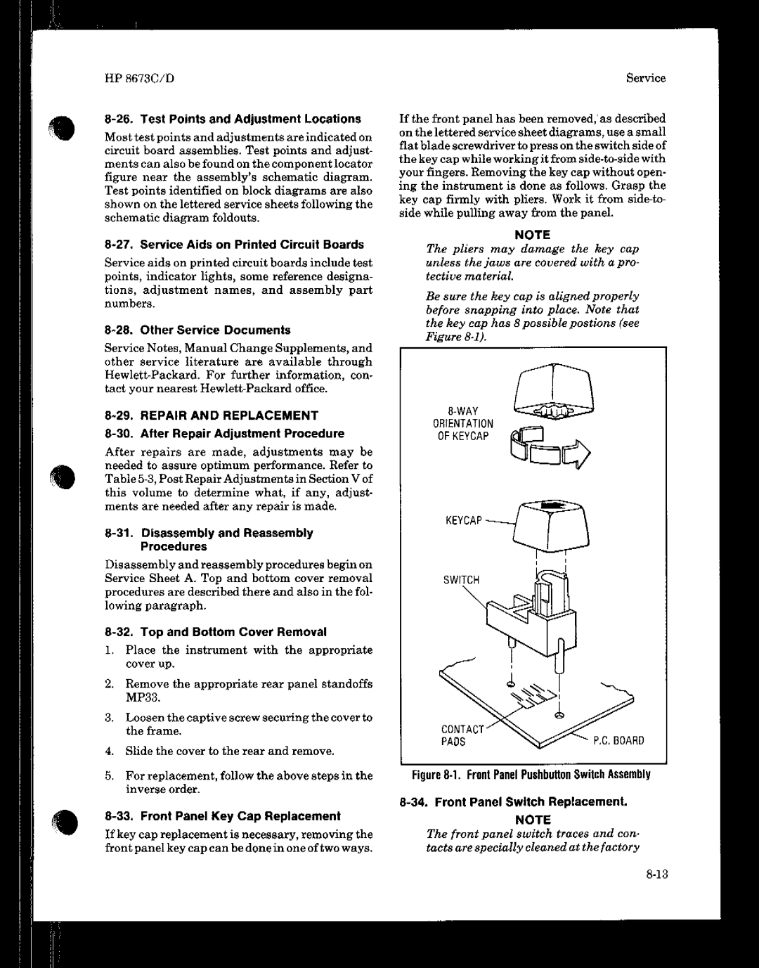 HP 8673 manual 