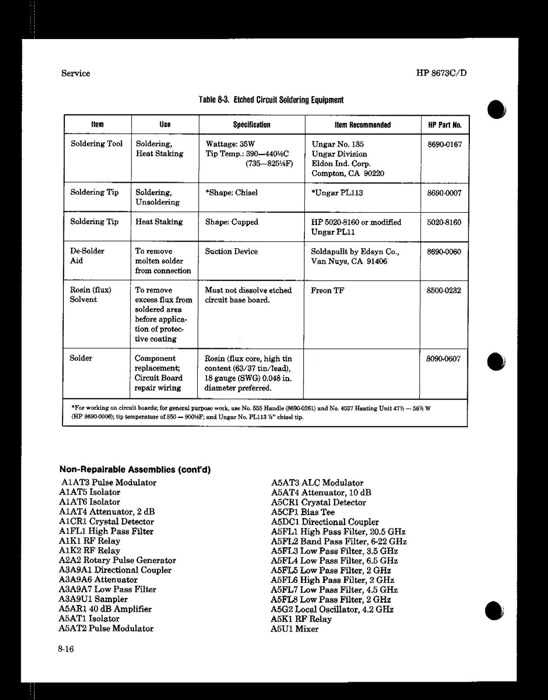 HP 8673 manual 