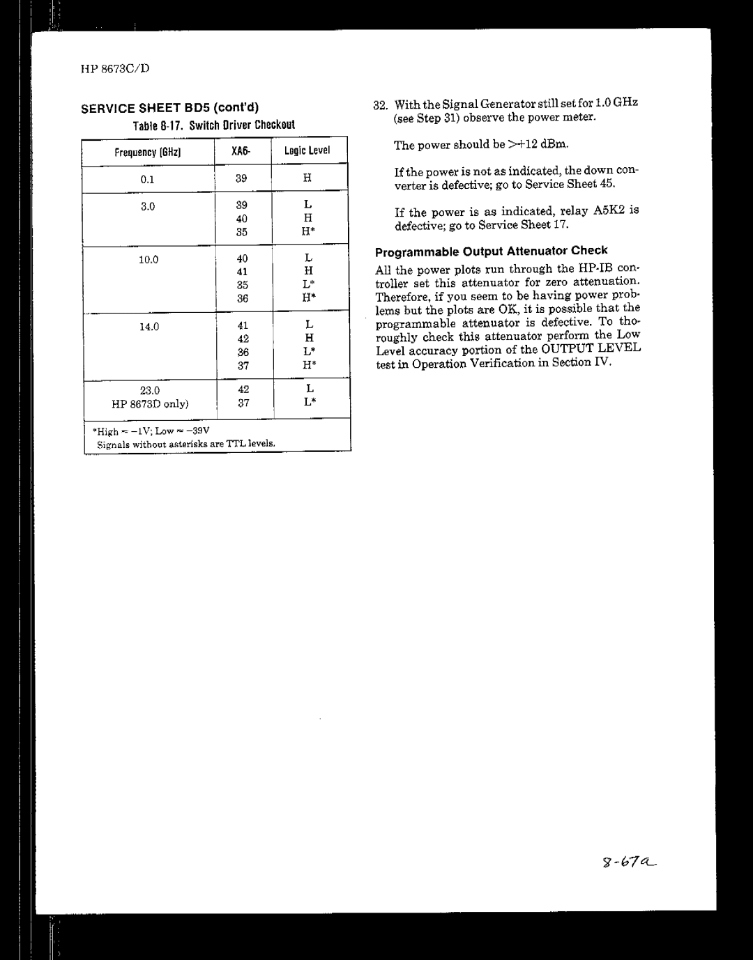 HP 8673 manual 