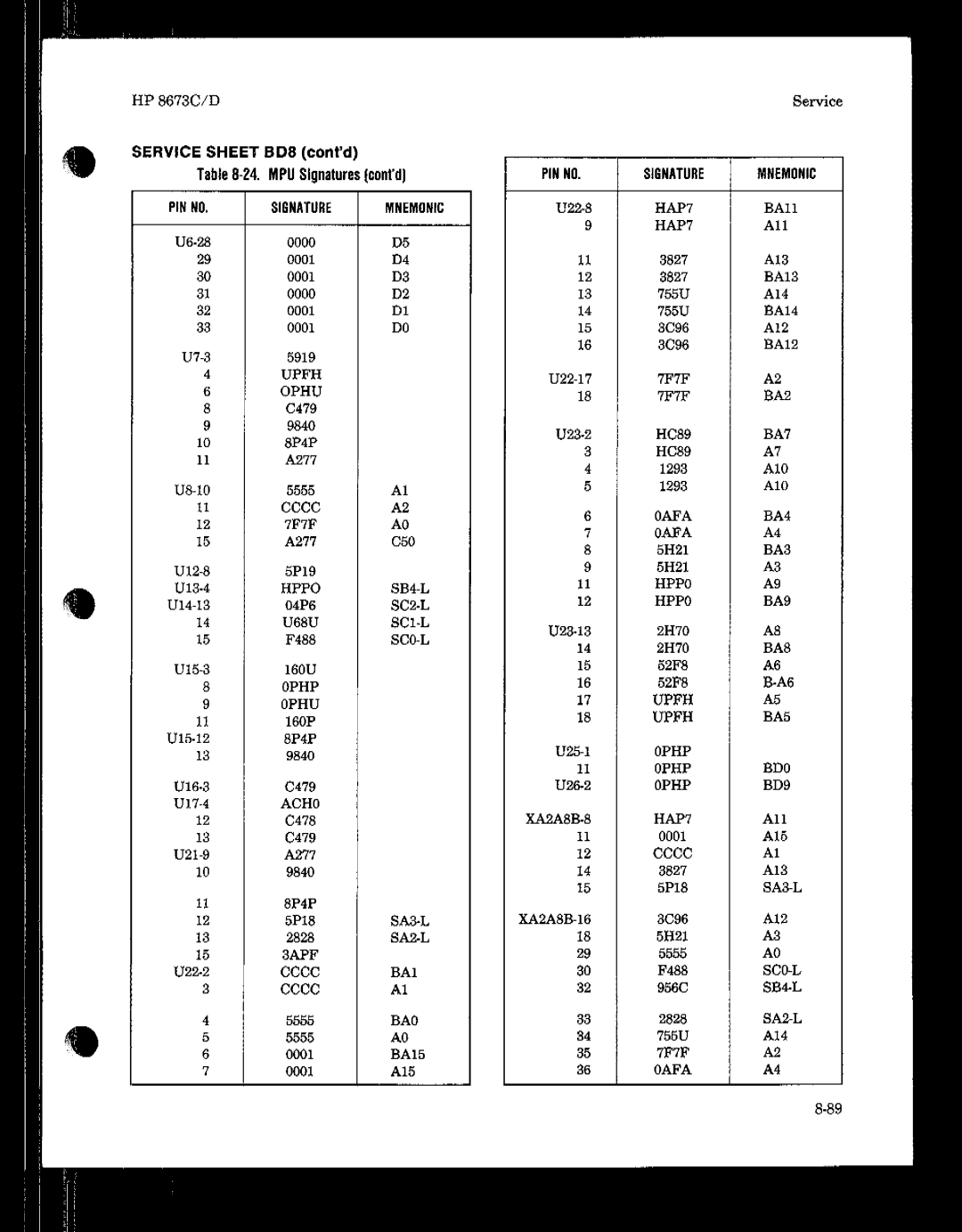 HP 8673 manual 