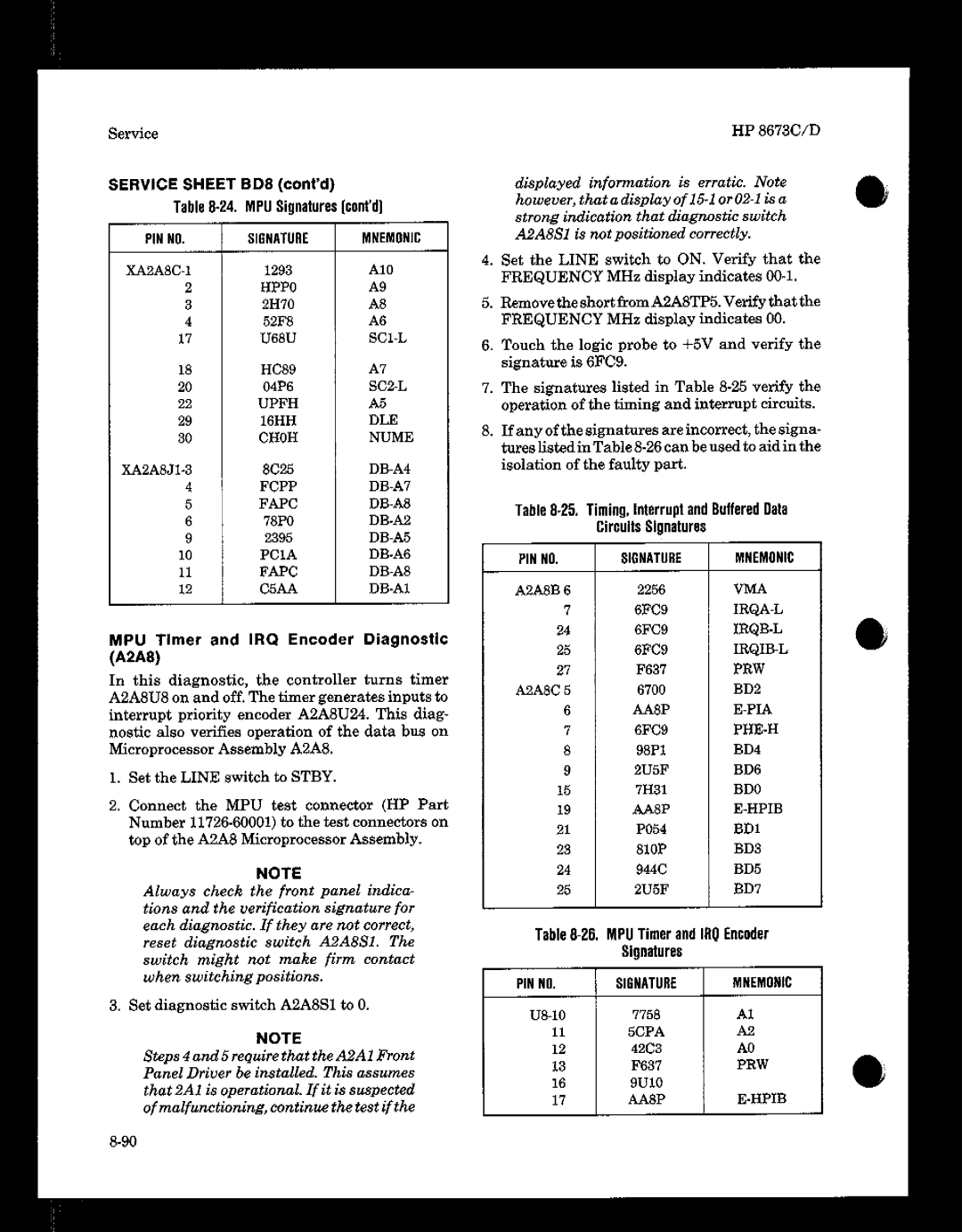 HP 8673 manual 