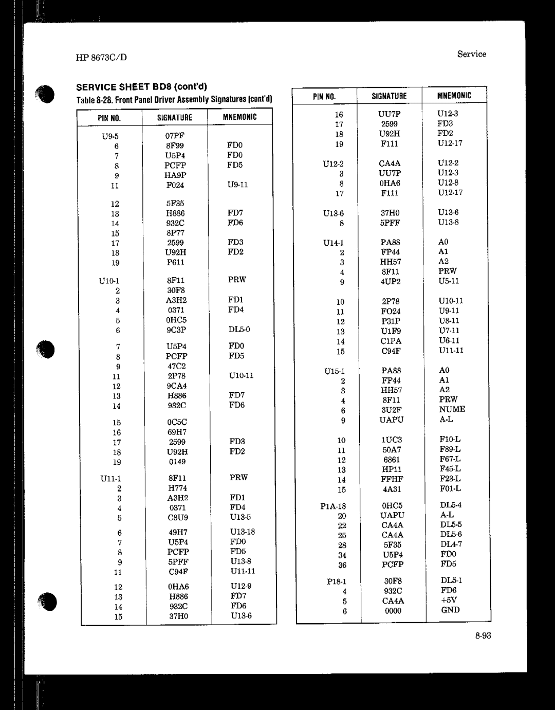 HP 8673 manual 