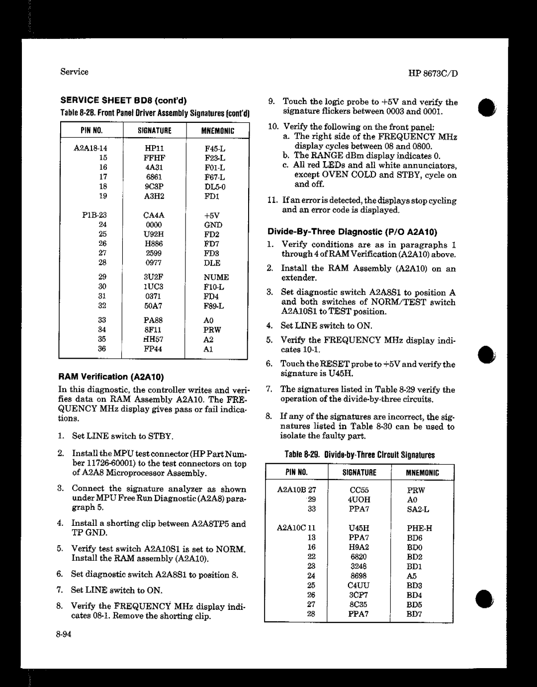 HP 8673 manual 