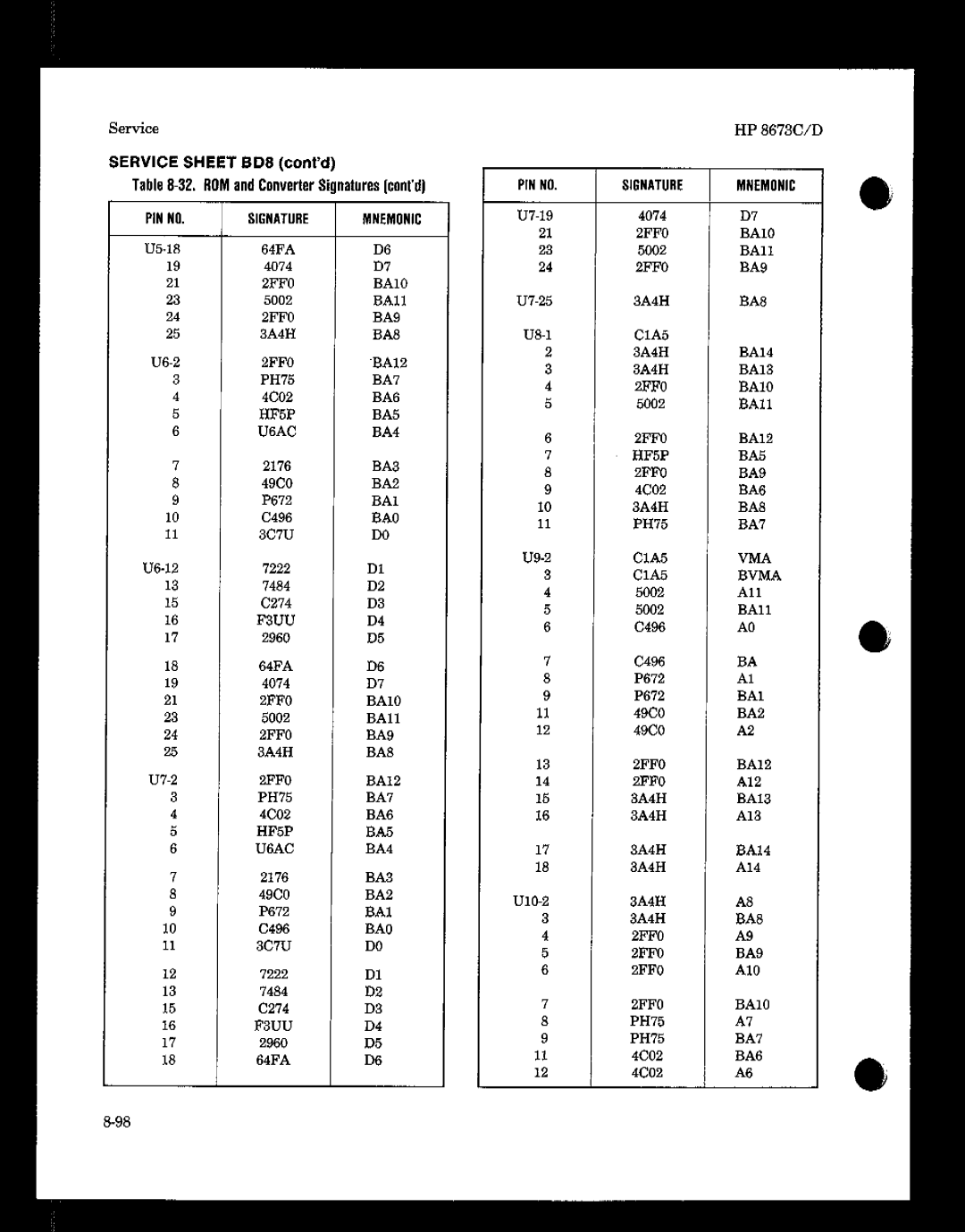 HP 8673 manual 