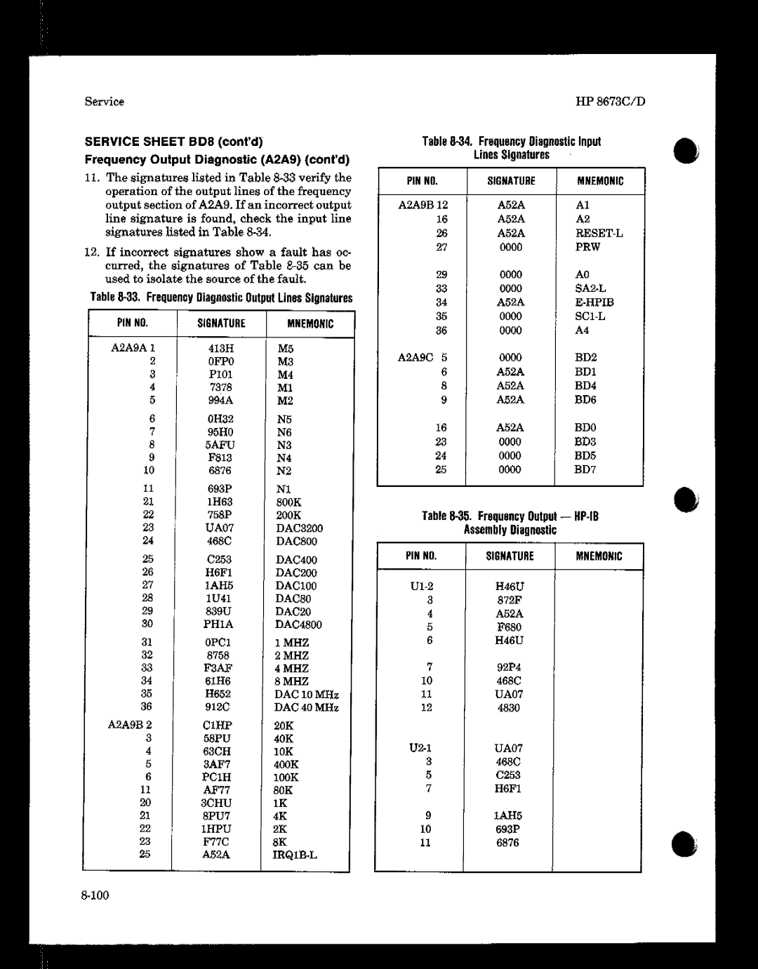 HP 8673 manual 