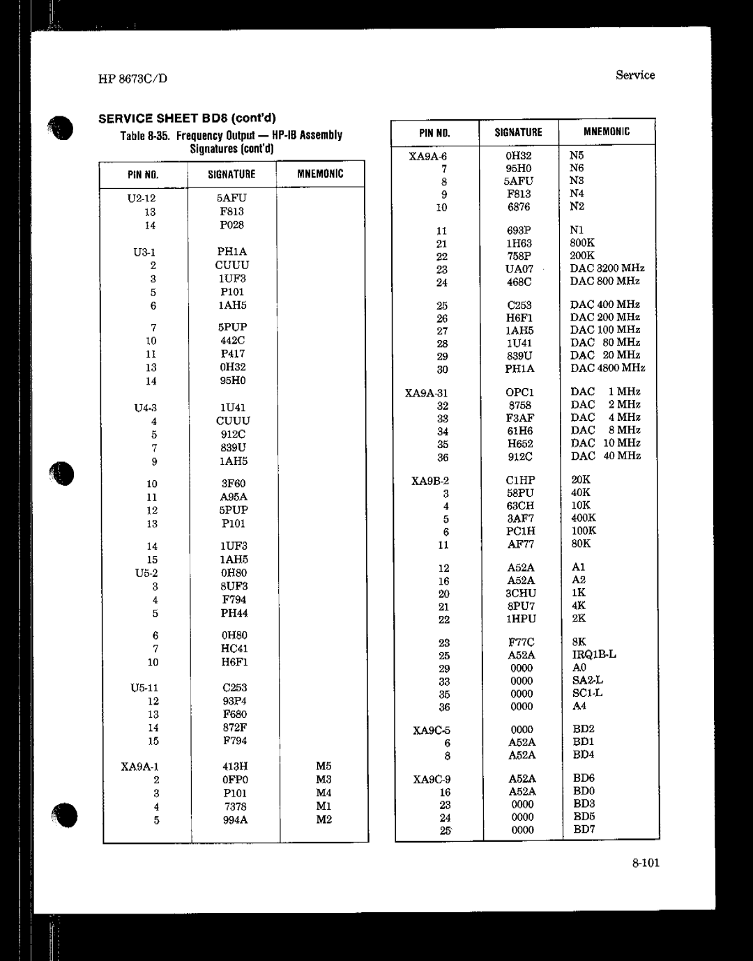 HP 8673 manual 