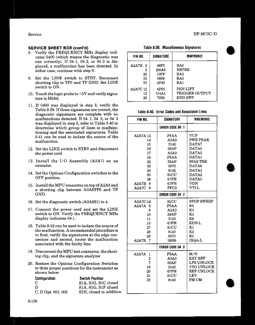 HP 8673 manual 