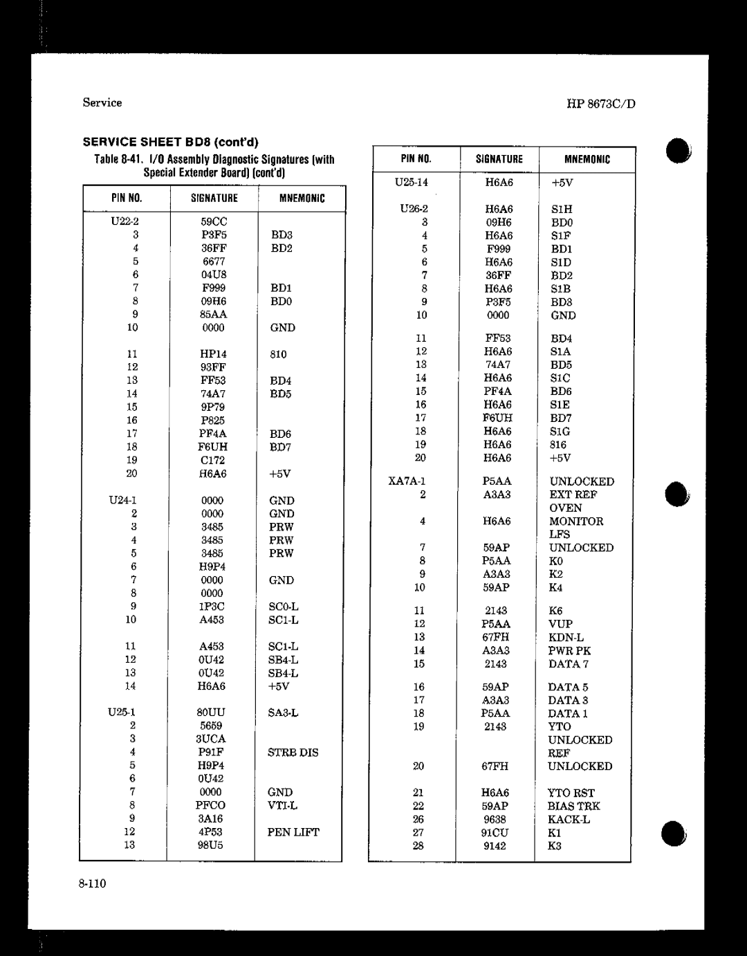 HP 8673 manual 