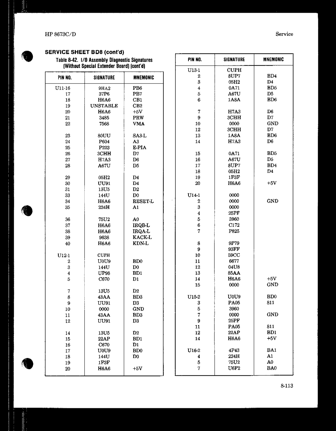 HP 8673 manual 