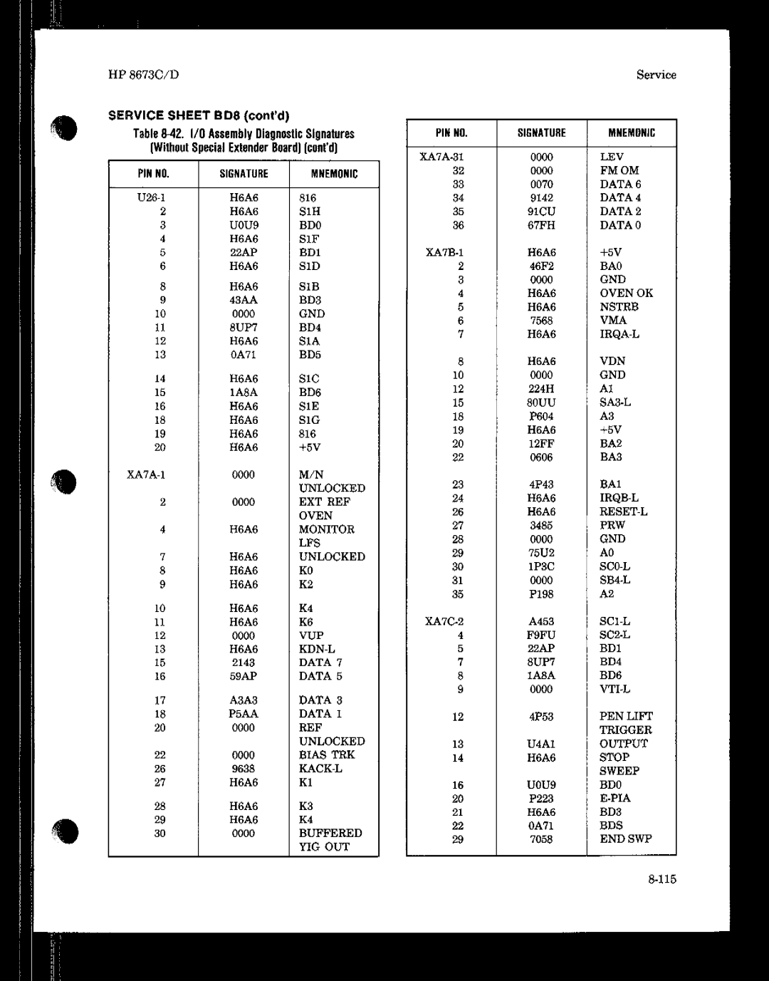 HP 8673 manual 