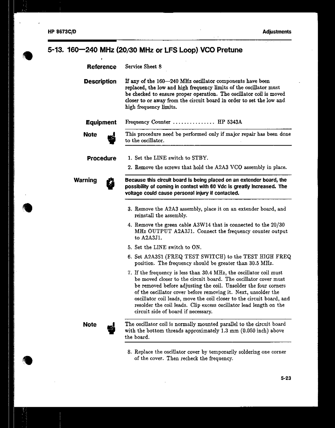 HP 8673 manual 