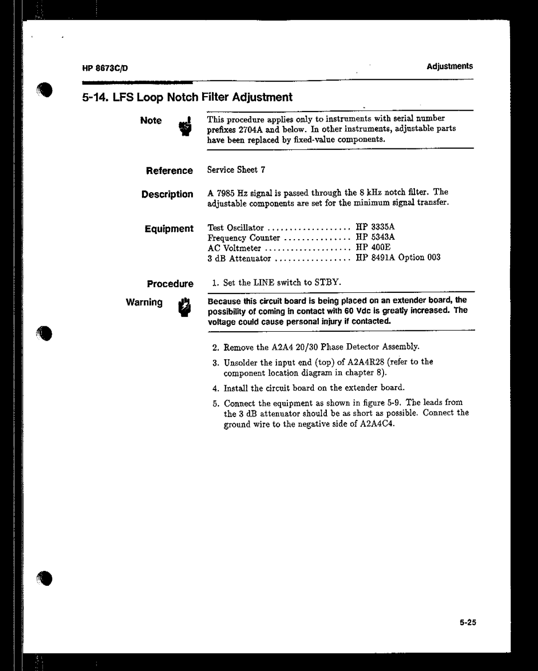 HP 8673 manual 