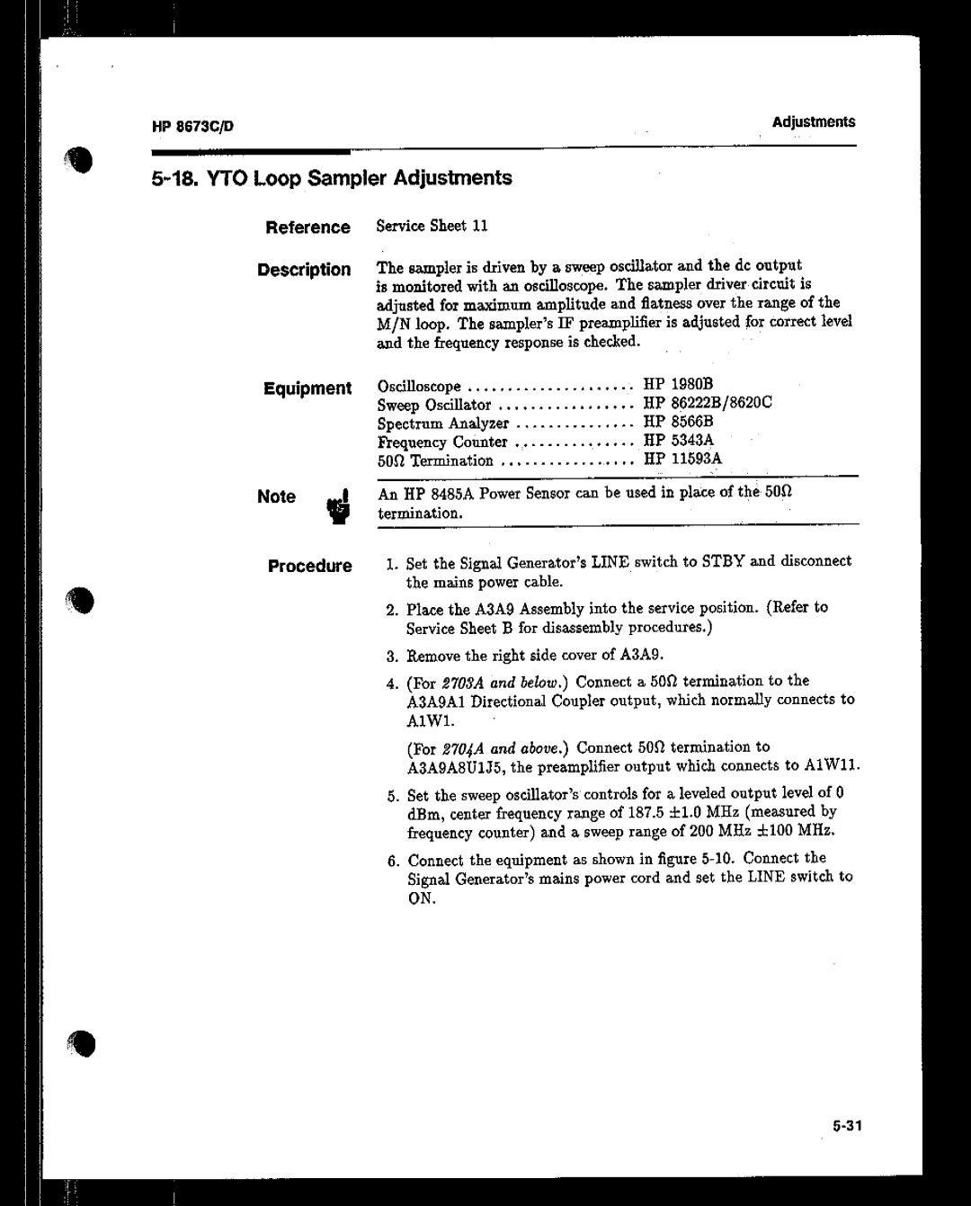 HP 8673 manual 