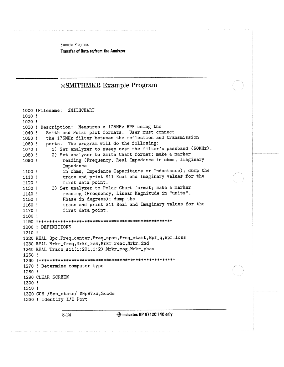 HP 8711C, 8714C, 8712C manual 