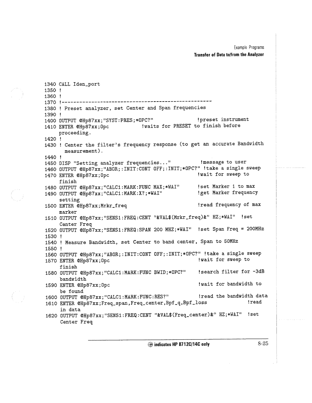 HP 8714C, 8711C, 8712C manual 