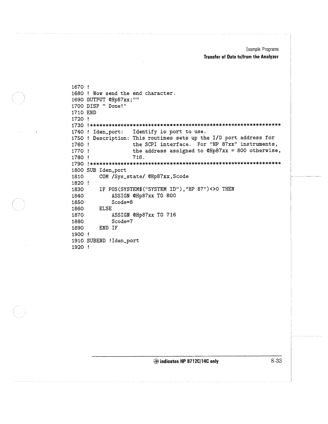 HP 8711C, 8714C, 8712C manual 