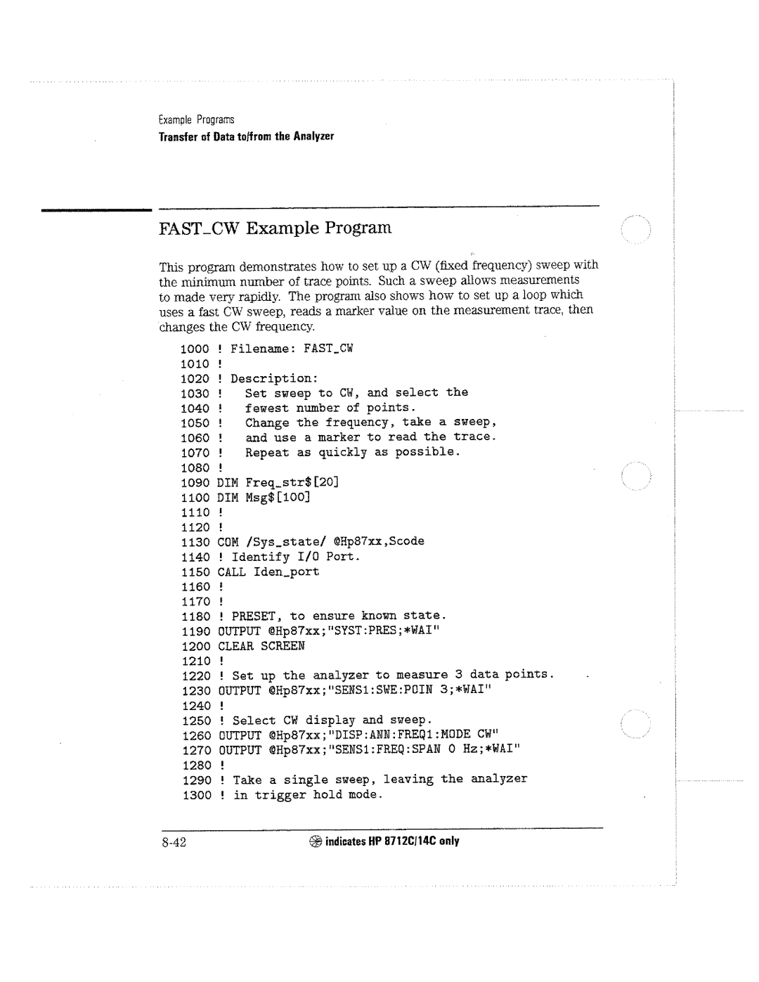 HP 8711C, 8714C, 8712C manual 