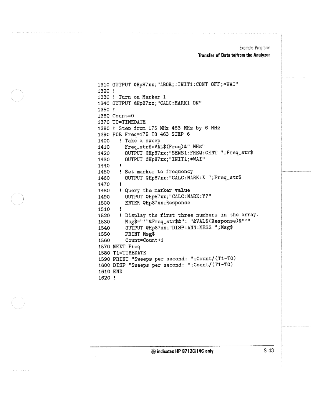 HP 8714C, 8711C, 8712C manual 