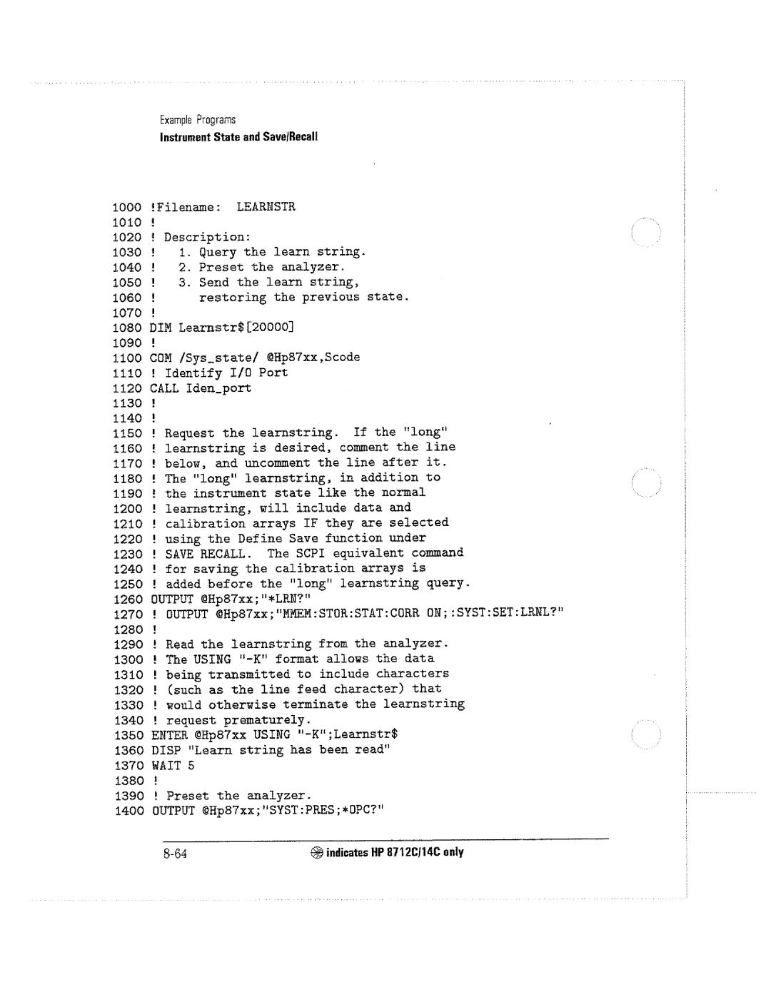 HP 8714C, 8711C, 8712C manual 