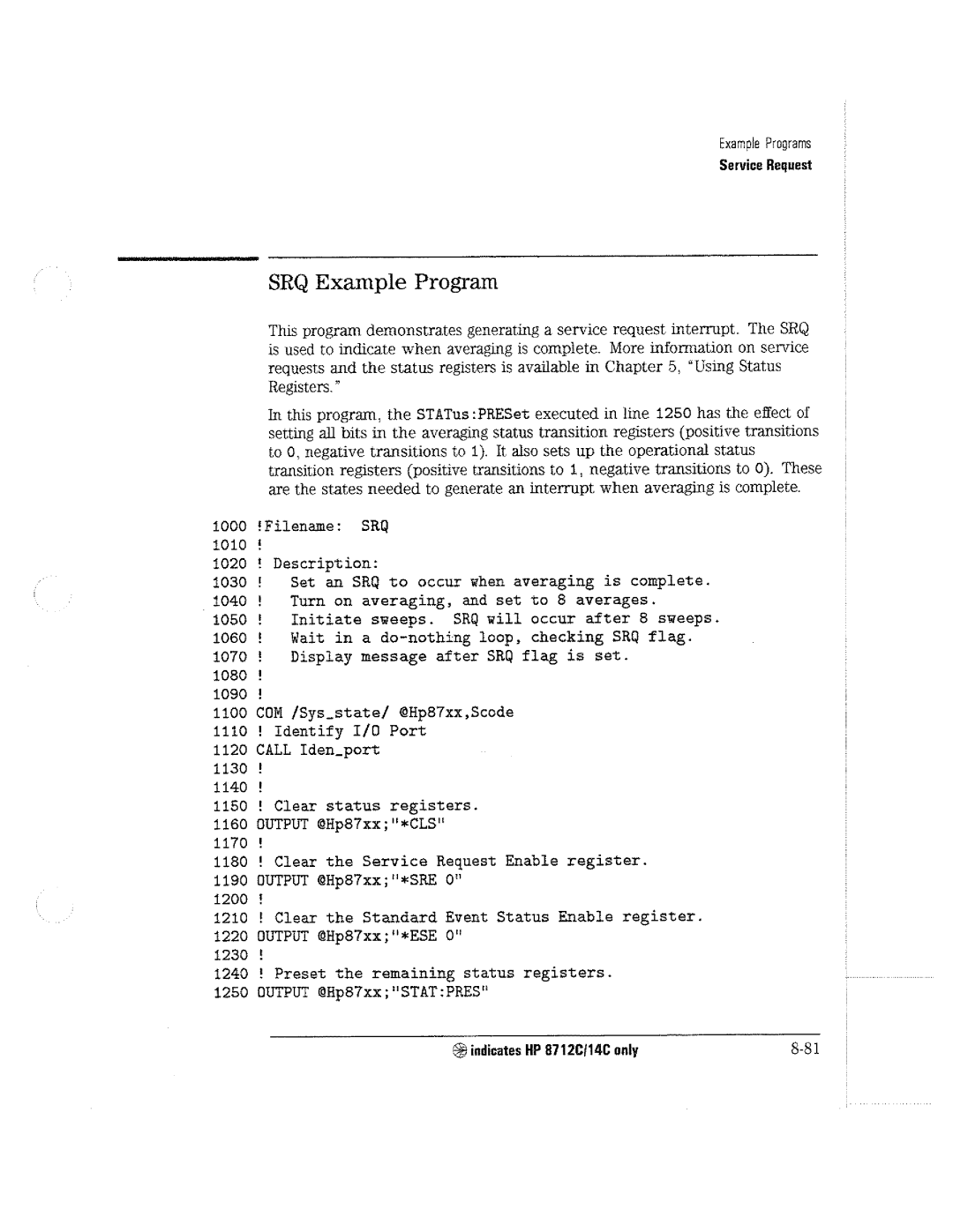 HP 8711C, 8714C, 8712C manual 