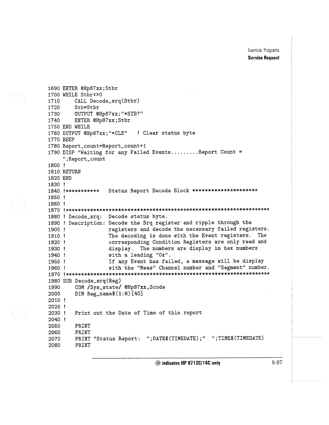 HP 8711C, 8714C, 8712C manual 