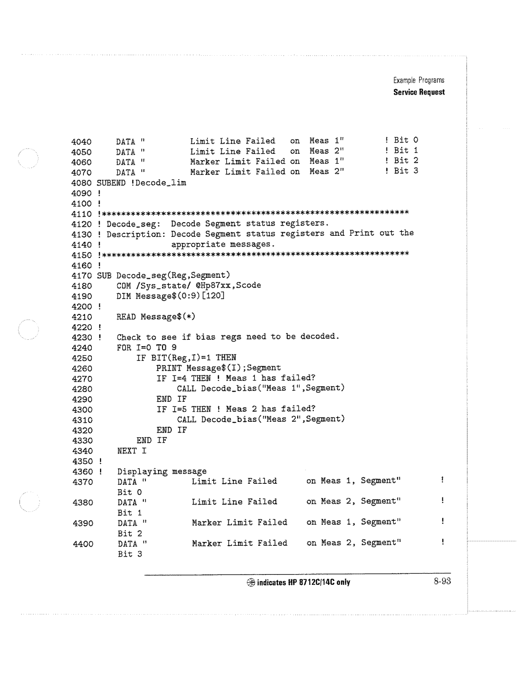 HP 8711C, 8714C, 8712C manual 