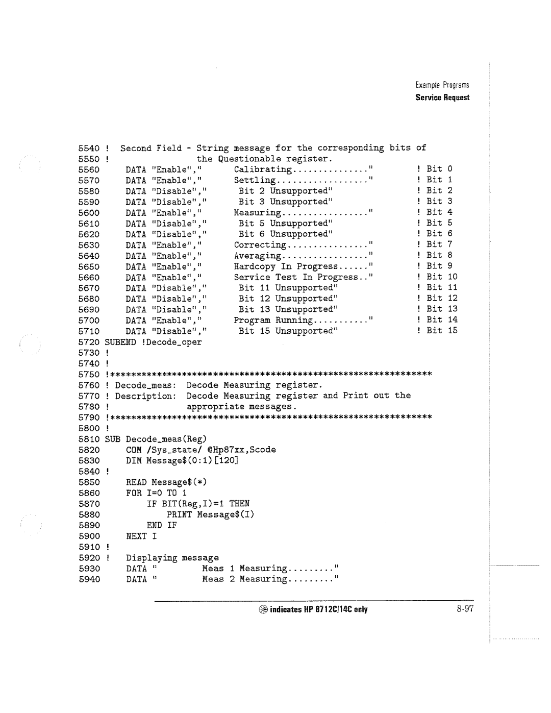 HP 8714C, 8711C, 8712C manual 