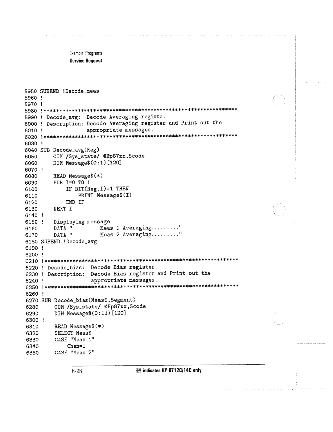 HP 8712C, 8711C, 8714C manual 