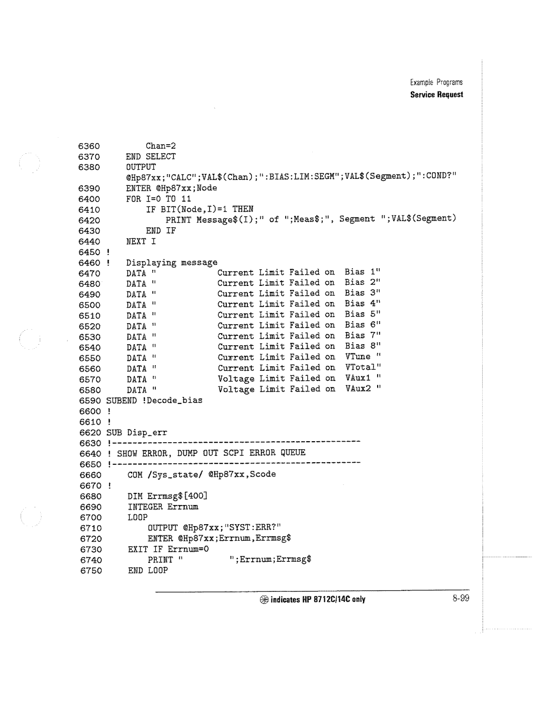HP 8711C, 8714C, 8712C manual 