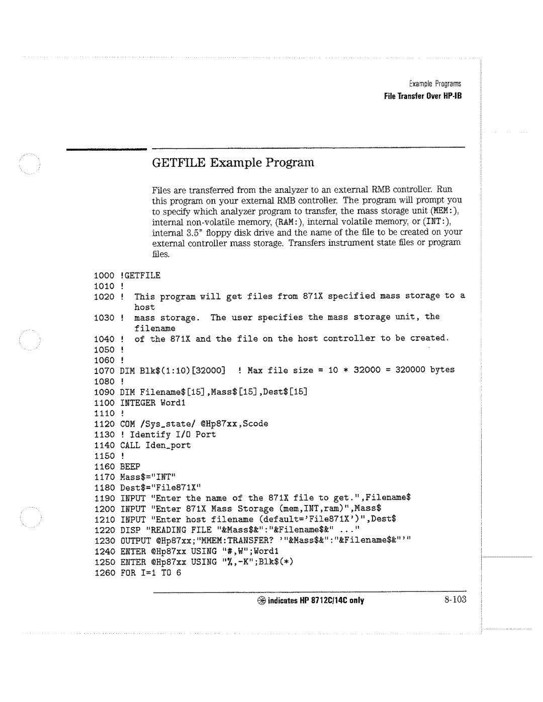 HP 8714C, 8711C, 8712C manual 