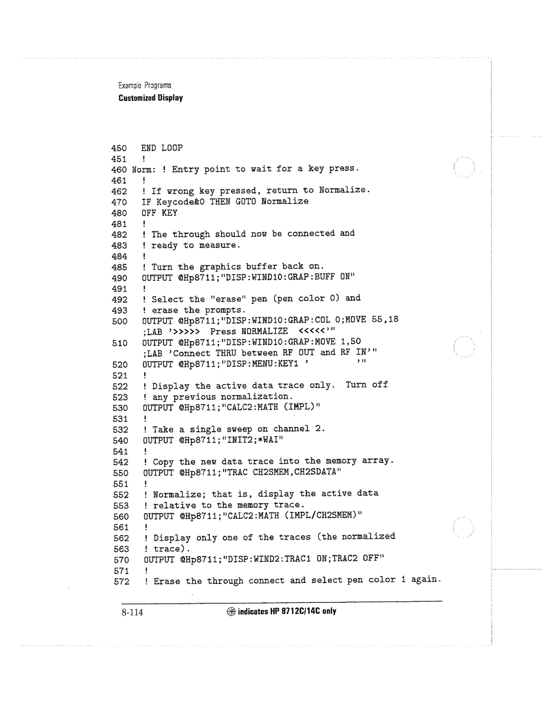HP 8711C, 8714C, 8712C manual 