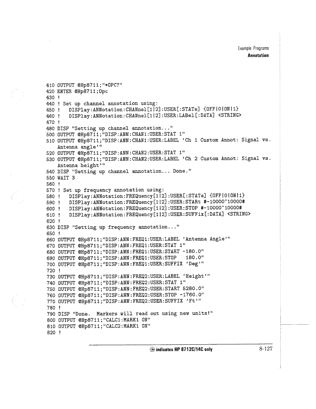 HP 8714C, 8711C, 8712C manual 
