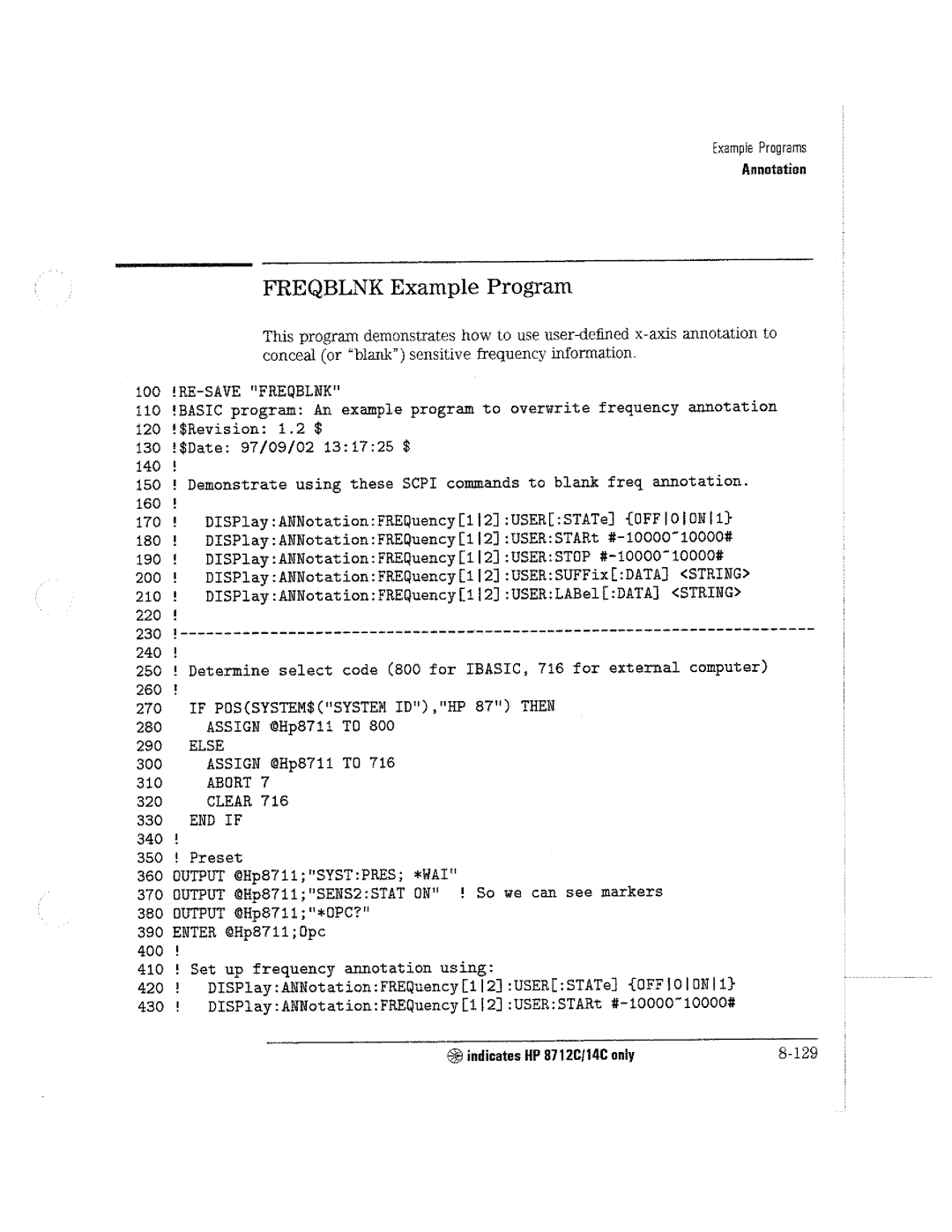 HP 8711C, 8714C, 8712C manual 