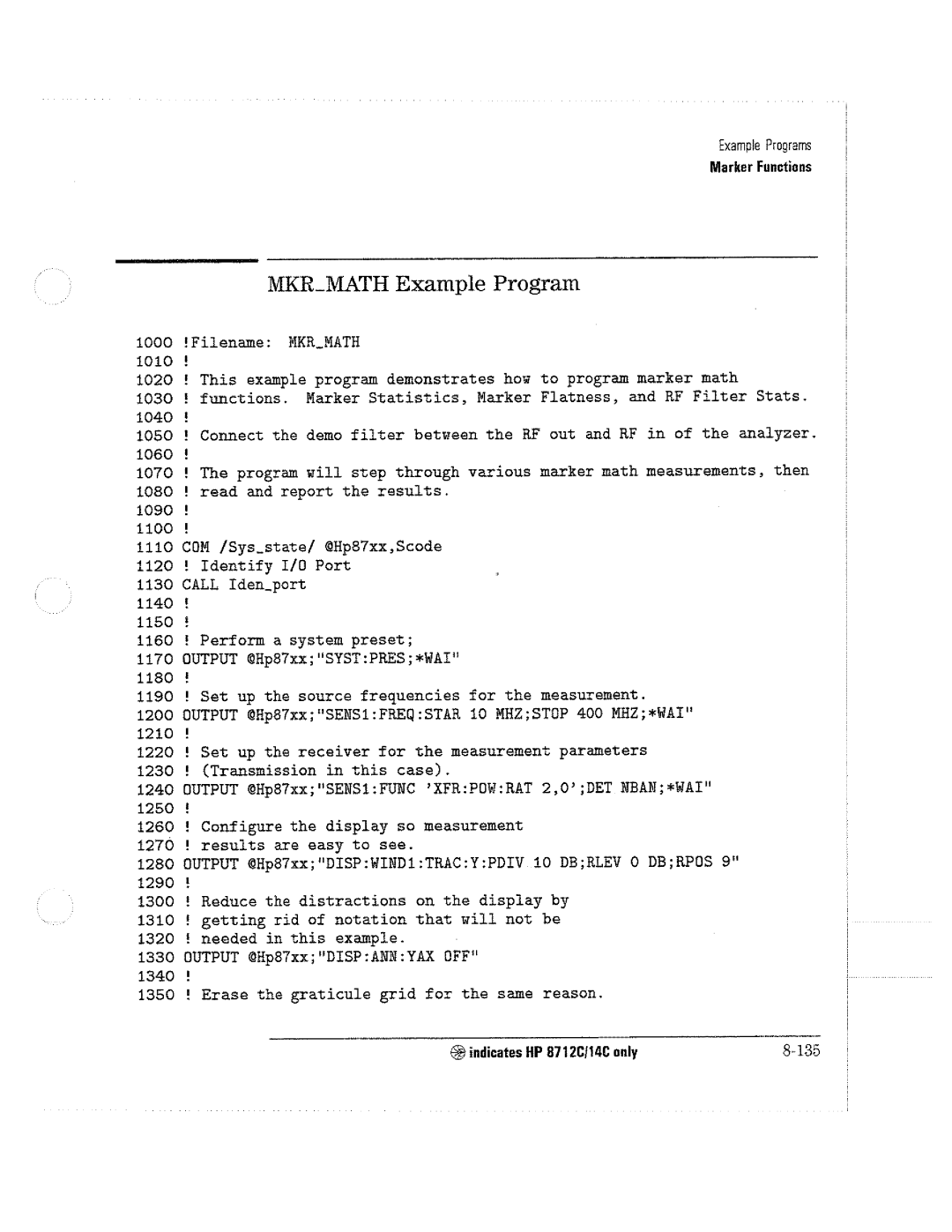 HP 8711C, 8714C, 8712C manual 