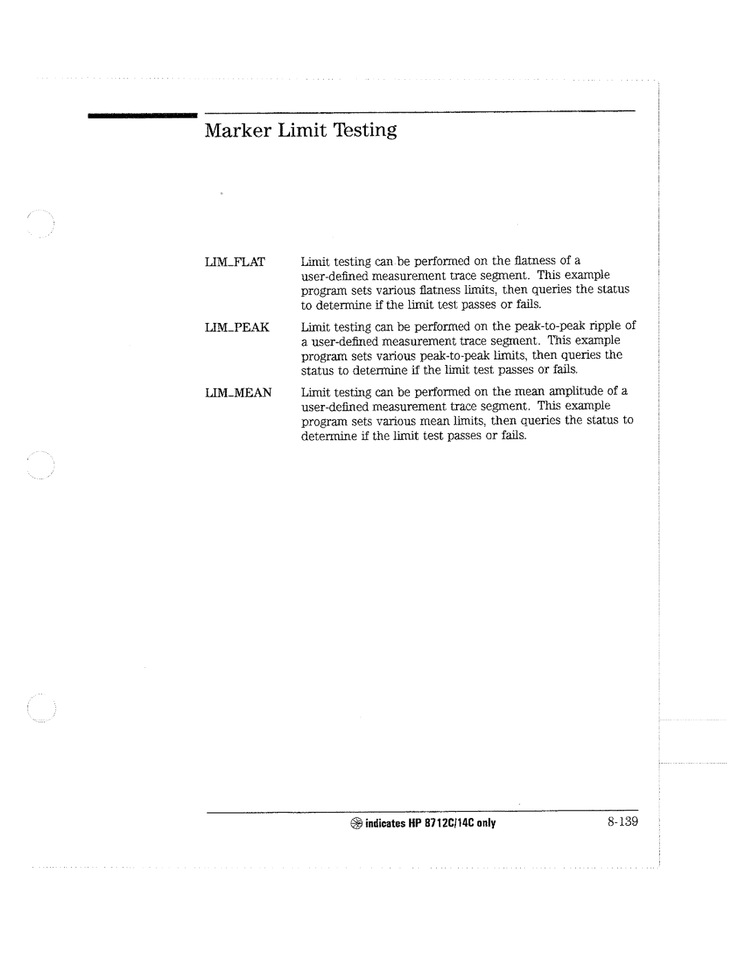 HP 8714C, 8711C, 8712C manual 
