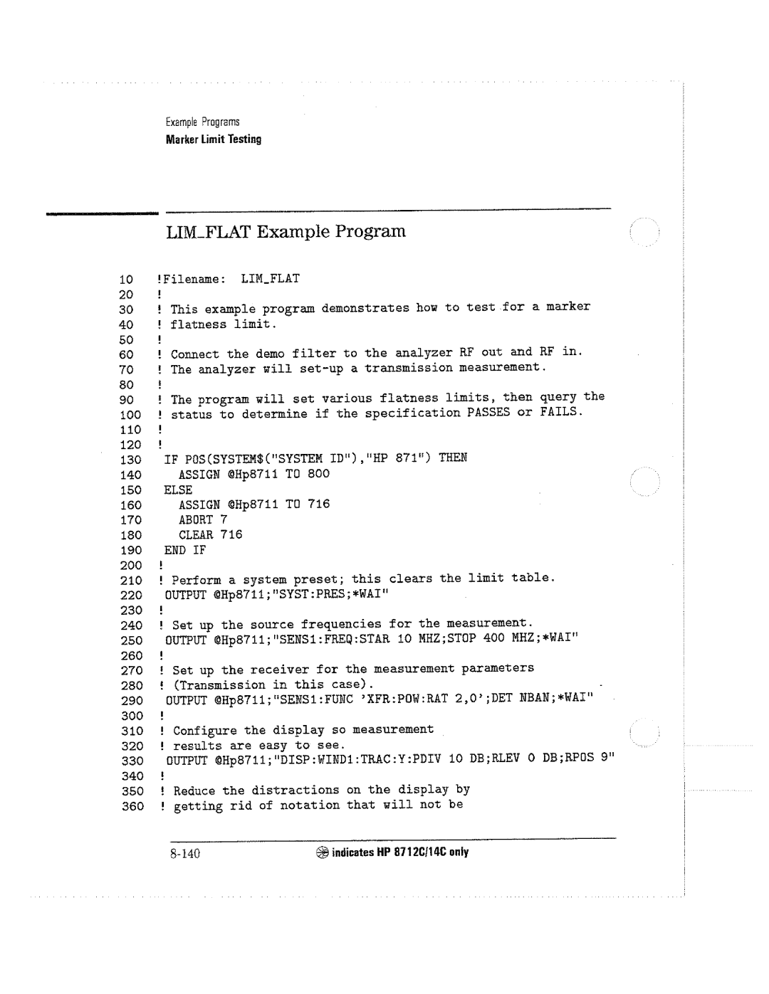 HP 8712C, 8711C, 8714C manual 